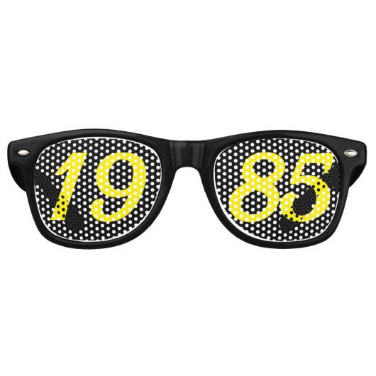 Born in 1985 40th birthday fun shades sunglasses レトロサングラス (正面)