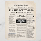 Born in 1996 Sepia Newspaper (正面/裏面)