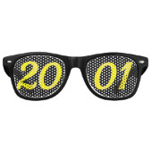 Born in 2001 25th birthday fun shades sunglasses レトロサングラス (正面)