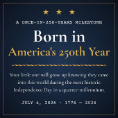 Born in 2026 America 250th Anniversary ベビーボディスーツ