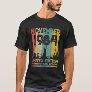 Born In November 1984 Birthday Limited Edition 37 Tシャツ