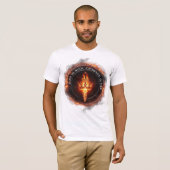 Born in Ruin Crowned in Fire – Dark Fantasy Anime  Tシャツ (正面フル)