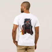 Born in Ruin Crowned in Fire – Dark Fantasy Anime  Tシャツ (裏面フル)