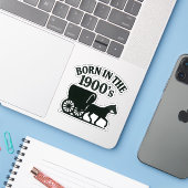 Born in the 1900's Nostalgic Funny シール (ノートパソコンとiPhone)