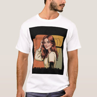 Born In The 70S Cute Funny T-Shirt Gift For Him He Tシャツ