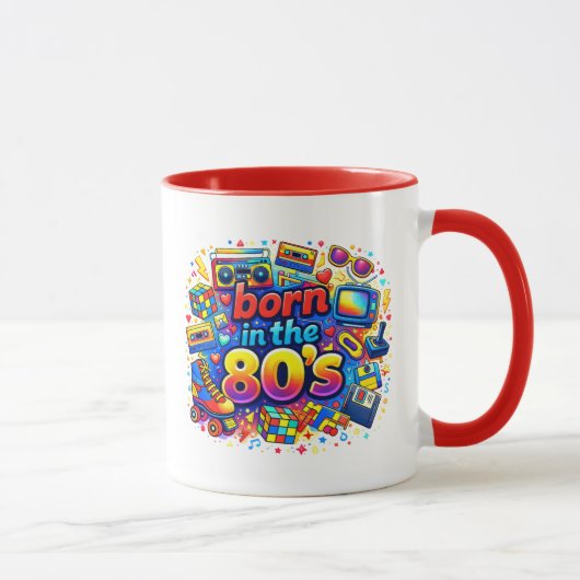 Born In The 80's マグカップ (右)