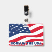 Born in the USA バッジ (正面 （クリップ付）)