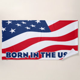 Born in the USA ビーチタオル