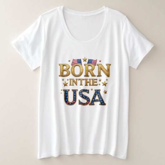 BORN IN THE USA Tシャツ (デザイン正面)