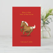 "Born in the Year of the Horse" Baby Announcement (スタンド正面)