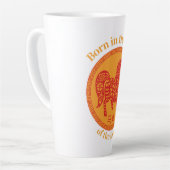 Born in the year of the Horse – Chinese Zodiac カフェラテマグ (左アングル)