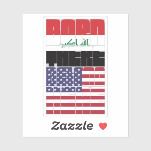 Born Iraq Belong American シール (シート)