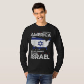 Born Israeli Israel American USA Citizenship Ragla Tシャツ (正面フル)