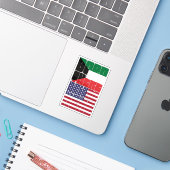 Born Kuwait Belong American シール (ノートパソコンとiPhone)