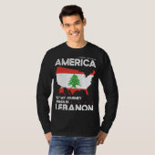 Born Lebanese Lebanon American USA Citizenship 2 Tシャツ (正面フル)