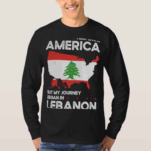 Born Lebanese Lebanon American USA Citizenship 2 Tシャツ (正面)