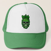 Born Lucky Skull St Patrick’s Day - boné キャップ (正面)