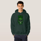 Born Lucky Skull St Patrick’s Day - camiseta パーカ (正面フル)