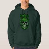 Born Lucky Skull St Patrick’s Day - camiseta パーカ (正面)