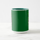 Born Lucky Skull St Patrick’s Day - caneca マグカップ (中央)