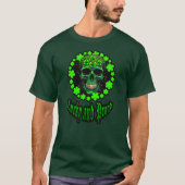 Born Lucky Skull St Patrick’s Day Shirt – camiseta Tシャツ (正面)