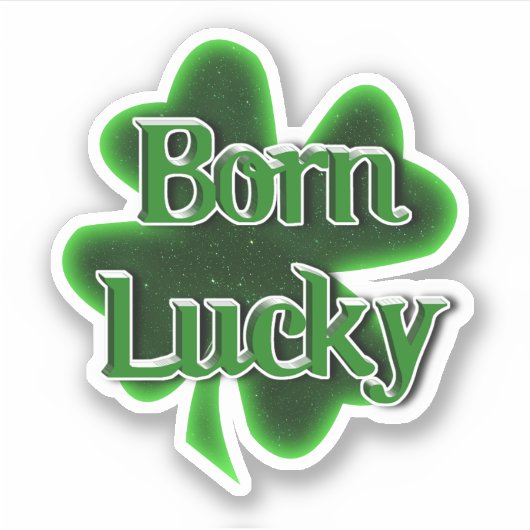 Born Lucky St. Patrick's Day シール (正面)