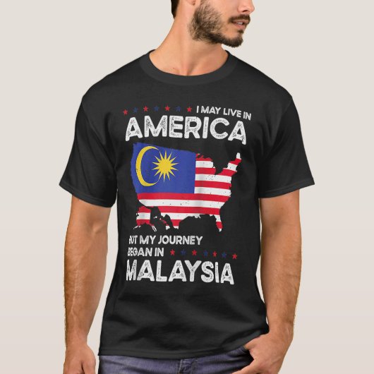 Born Malaysian Malaysia American USA Citizenship R Tシャツ (正面)