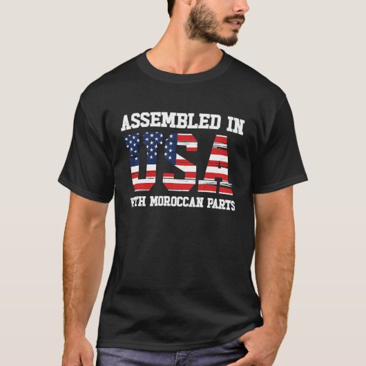 Born Moroccan Morocco American USA Citizenship  2 Tシャツ (正面)
