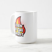 Born of The Spirit, Christian quotes コーヒーマグカップ (正面左)