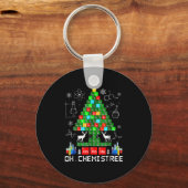 Born Oh Chemistree Funny Science Christmas Tree Ch キーホルダー (正面)