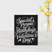 Born On February 14 Special Birthday For Women Men カード (黄色い花)