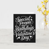 Born On February 14 Special Birthday For Women Men カード (黄色い花)