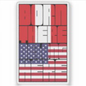 Born Peru Belong American シール (正面)