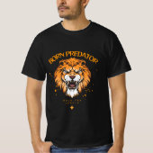 Born Predator Lion Gym Shirt  Savage Alpha Fitness Tシャツ (正面)