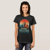 Born & Raised In Arizona State Of The Great Canyon Tシャツ (正面フル)