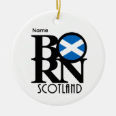 BORN Scotland Customizable セラミックオーナメント (正面)