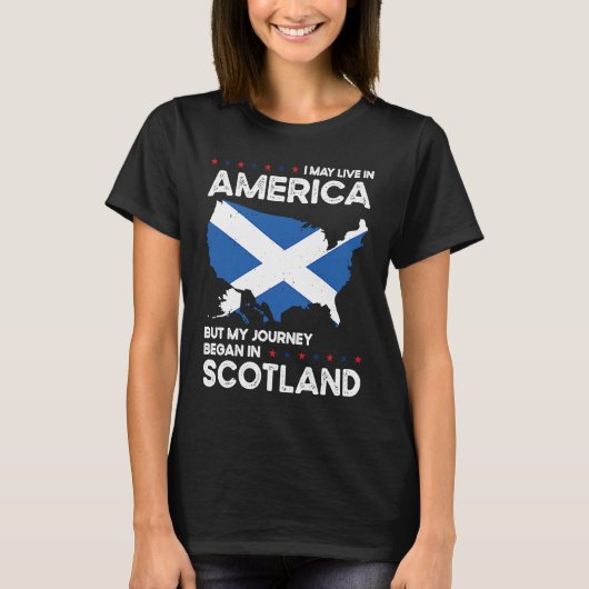 Born Scottish Scotland American USA Citizenship  1 Tシャツ (正面)