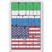 Born Sierra Leone Belong American シール (正面)
