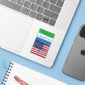 Born Sierra Leone Belong American シール (ノートパソコンとiPhone)