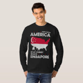 Born Singaporean Singapore American USA Citizenshi Tシャツ (正面フル)