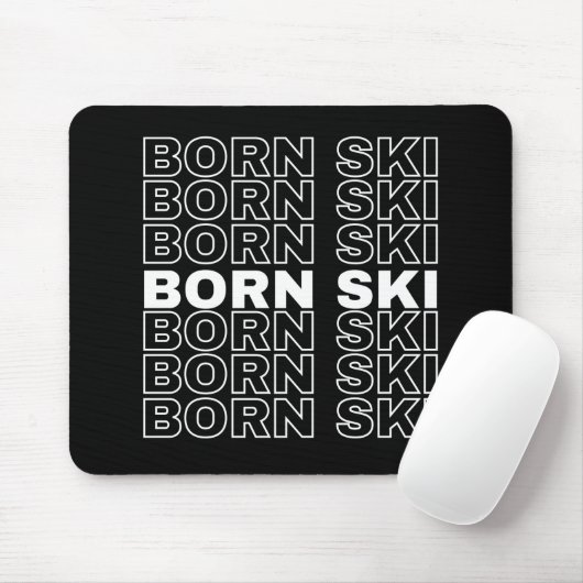 born ski mouse pad design マウスパッド (マウス)