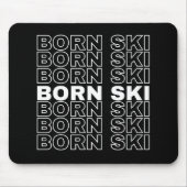 born ski mouse pad design マウスパッド (正面)
