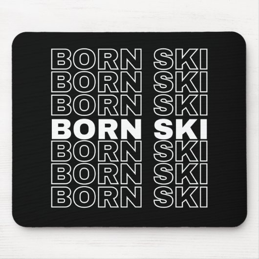 born ski mouse pad design マウスパッド (正面)