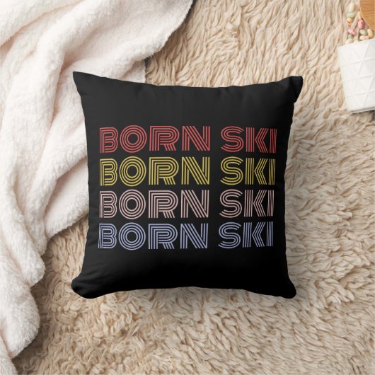 BORN SKI PILLOW FOR SKIING LOVERS クッション (ブランケット)
