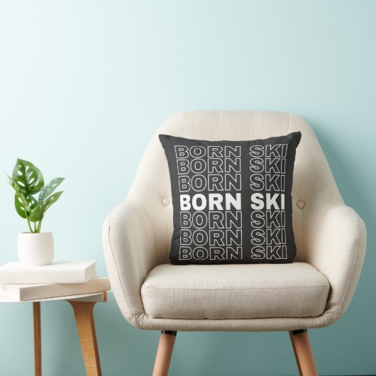 Born ski pillow for skiing lovers クッション (椅子)