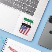Born Syria Belong American シール (ノートパソコンとiPhone)