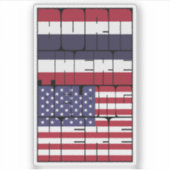 Born Thailand Belong American シール (正面)