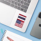 Born Thailand Belong American シール (ノートパソコンとiPhone)