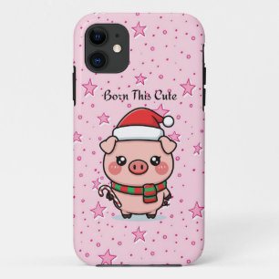 Born This Cute かわいいミニブタのiPhone 11ケース iPhone 11 ケース