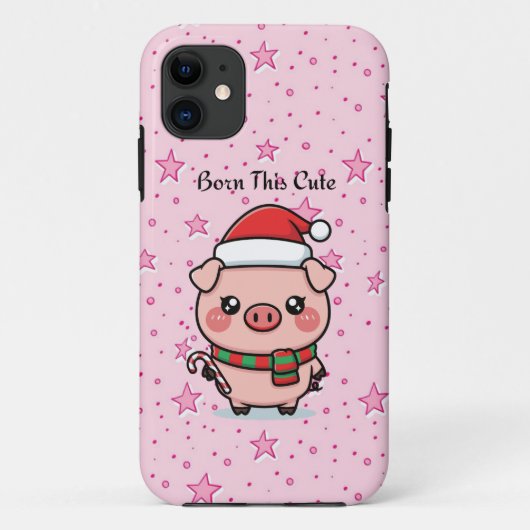 Born This Cute | Cute Mini Pig iPhone 11 Case Case-Mate iPhoneケース (裏面)